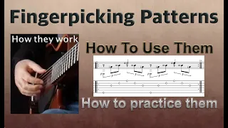 Acoustic guitar lesson. Beginner guitar lesson. Fingerpicking Patterns.