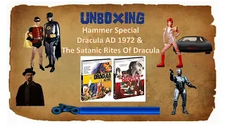 MMMM - Unboxing - HAMMER HORROR: DRACULA AD 1972 & SATANIC RITES OF DRACULA BLU RAY [HMV EXCLUSIVE]