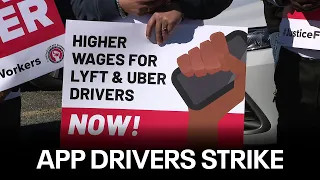 Lyft, Uber, DoorDash drivers strike at Philadelphia Airport and nationwide