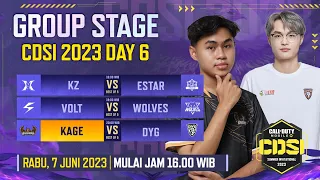 Group Stage Day 6 | CDSI 2023 | Garena Call of Duty®: Mobile