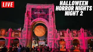🔴Live: Night 2 at Halloween Horror Nights 2023 at Universal Orlando Resort 9/2/2023