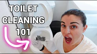 How To Detail Clean a Toilet & Not Miss Steps!