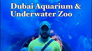 Dubai Aquarium & underwater zoo | Walking tour | 4K ultra HD | Best places to visit in Dubai |