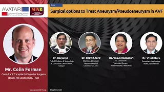 Surgical options to Treat Aneurysm/Pseudoaneurysm in AVF | AVATAR 2017