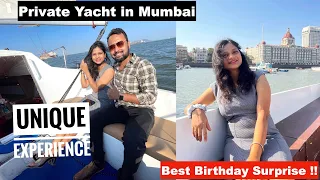 PRIVATE YACHT EXPERIENCE IN MUMBAI | Full Tour & Details || Must Try In Mumbai 🔥