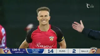 Sensational final over from Curran!