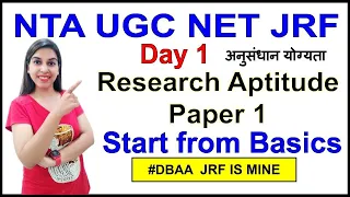 NET JRF | Research Aptitude | Day 1 | Start from Basics | Paper 1 | By Navdeep Kaur