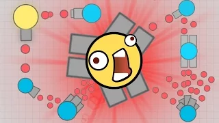 Brand New Arrow Shows The Leader On Diep.io - Attempting Max Level Tank On Diep.io With No Upgrades!