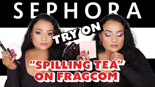 SEPHORA SALE TRY ON | STORY TIME "SPILLING TEA"| TOM FORD CREME EYE QAUD VIOLET SATINE | CEYLON CLEO