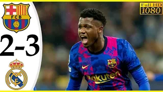 Barcelona Vs Real Madrid 2-3 - Super Cup Highlights & Goals 2022