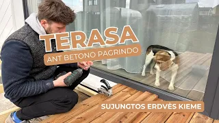 Terasa ant betono | Takas į pavėsinę | Rezultatas pranokęs lūkesčius