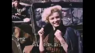 Marilyn Monroe - RARE! Colour Home Movie In Korea With The Troops
