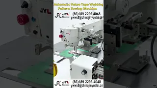 Full Automatic Hook and Loop Tape Sewing Machine for making Velcro Tape Magic Straps machine