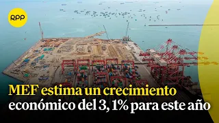 MEF estima un crecimiento económico del 3, 1% para este año