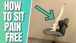 How To Sit Pain Free At Home With Back Pain/Sciatica