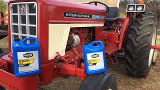 Checking the Antifreeze in our old International Tractors