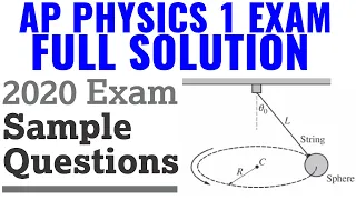 AP Physics 1 - 2020 Exam Sample Questions Full Solution