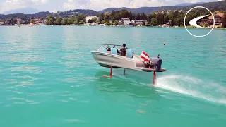 See the Candela C-7 on the lake - Austrian Virtual Test Drive [German Audio]