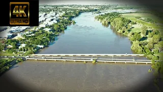 Orange River Flood (Upington) South Africa 2022-01-23  Height 6.5 m