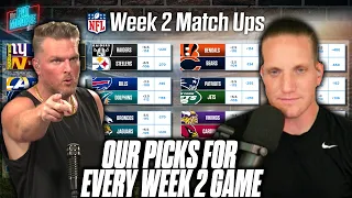 Pat McAfee & AJ Hawk Pick EVERY GAME For NFL Week 2