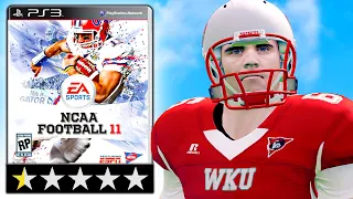 I got NCAA Football 11 to Rebuild the WORST TEAM