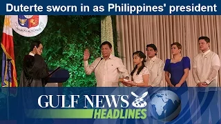 Duterte sworn in as Philippines' president. GN Headlines