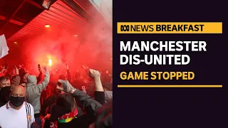 Manchester United fans storm Old Trafford in protest against owners the Glazer family | ABC News