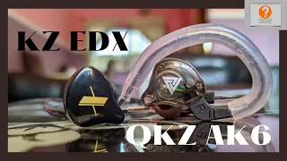 KZ EDX vs QKZ AK6 - Battle of the entry level bass champions