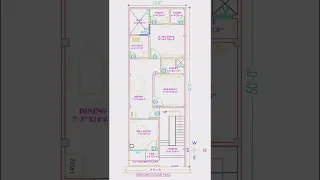 18X50 house plan#shortvideo#viral🌞