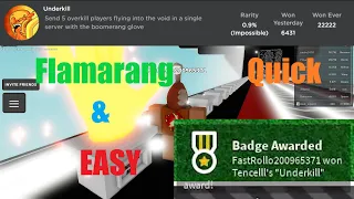 The BEST method of obtaining flamarang (public servers) | Roblox Slap Battles