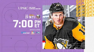 NHL PS4. 2021 REGULAR SEASON 03.29.2021: ISLANDERS vs PENGUINS (NBCSN) !