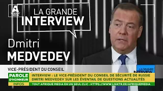 INTERVIEW DU VICE-PRÉSIDENT DU CONSEIL DE SÉCURITÉ DE RUSSIE DMITRI MEDVEDEV