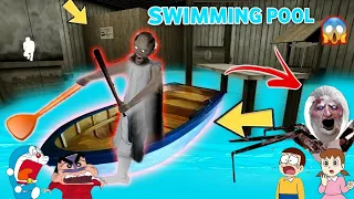 Granny in Swimming Pool | Granny House in Underwater New Update With Shinchan and Nobita