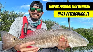 Kayak Fishing for Redfish in St. Petersburg, FL | Tampa Bay Top Water Fishing