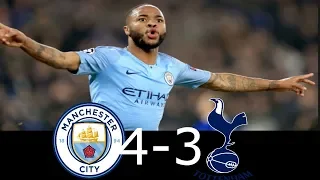 UCL Manchester City Vs Tottenham Hotspur 4-3 All Goals And Highlights Quarter Final Highlights