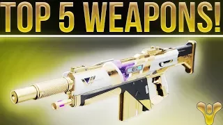 Destiny 2. TOP 5 WEAPONS! (PvE And PvP)