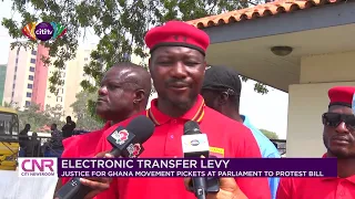 Justice for Ghana Movement pickets at parliament to protest e-levy | Citi Newsroom