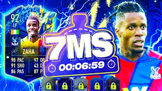 FIFA 22 - THIS CARD IS AMAZING! 92 TOTS WILFRIED ZAHA 7 MINUTE SQUAD BUILDER!! - ULTIMATE TEAM