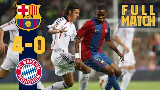 FULL MATCH: BARÇA 4-0 BAYERN (2006) with ETO'O, RONALDINHO, XAVI...