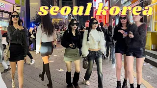 [4K Gangnam style] Seoul gangnam street Saturday night is amazing 😄🌹토요일 밤에 강남스타일 패션피플