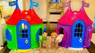 Vania build Playhouses for children | Kids Ice Cream Truck Toys