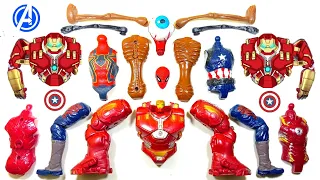 Merakit mainan spiderman, sirenhead, hulkbuster, captain america, ironman
