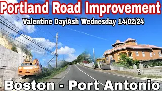 New Changes On Boston To Port Antonio Leg Of Road Improvement.