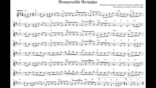 Honeysuckle Hornpipe for tenor recorder and keyboard