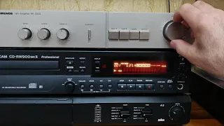 Записываем с винила на CD проигрыватель Tascam CD-RW900mkll.