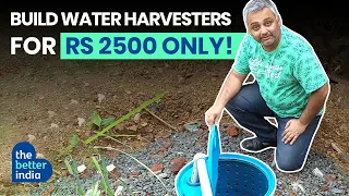 Rainwater Harvester in Rs 2500 built from PVC Pipes & Drums in Mumbai Saves Water |The Better India