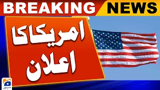 America's announcement | Geo News