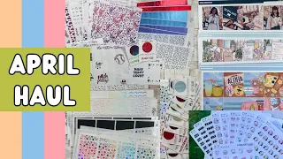 ✨APRIL  HAUL✨ ft. Plan With Me Stickers, Mic Plans, Lynner Designs, & Pink Planner Shop