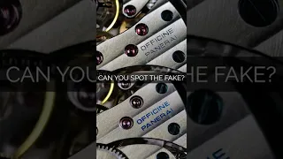 Can you spot the fake Panerai? #shorts #luxurytime #luxurywatches #panerai #fyp #realvsfake