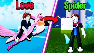NEW Spider Fruit and Love Rework is OVERPOWERED! (Blox Fruits)